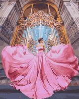 Картина по номерам "Шлейф розового платья" (400х500 мм)