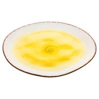 Тарелка фарфоровая "Кантри" (265 мм; желтая)