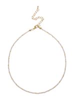 Чокер "Хрусталь" (светло-розовый в золоте)