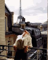 Картина по номерам "Балкон на Париж" (400х500 мм)
