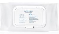 Влажные салфетки для снятия макияжа "Super Aqua Ultra Hyalron Cleansing Oil Wipes" (70 шт.)