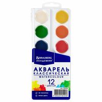 Акварель медовая "Академия классическая" (12 цветов)