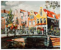 Картина по номерам "Амстердам. Мост через канал" (400х500 мм)