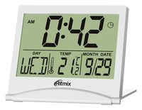 Цифровые часы Ritmix CAT-042 (белые)