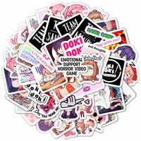 Набор виниловых наклеек "Doki Doki Literature Club stickers"