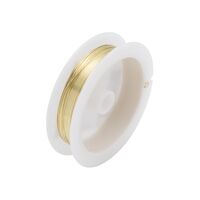 Проволока медная для рукоделия (0,3 мм х 30 м; золото)