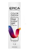 Гель-краска для волос "Colordream" тон: 10.72, светлый блондин шоколадно-перламутровый