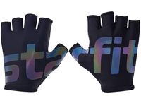 Перчатки для фитнеса "WG-102" (М; чёрные светоотражающие)