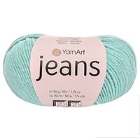 Пряжа "Jeans №81" (50 г; 160 м; холодный мятный)