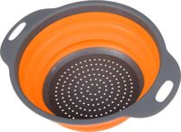 Дуршлаг "Круглый складной" (30х24,5х9,5 см; оранжевый)