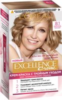 Крем-краска для волос "Excellence Creme" тон: 8.1, светло-русый пепельный