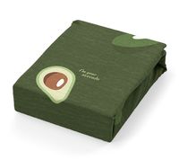 Простыня хлопковая на резинке "Авокадо" (200х180х25 см)