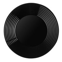 Тарелка подстановочная стеклянная "Бароло" (266 мм; черный)