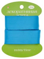 Лента атласная "Hobby Time" (ярко-синяя; 25 мм; 3 м)