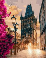Картина по номерам "Пороховая башня в Праге" (400х500 мм)
