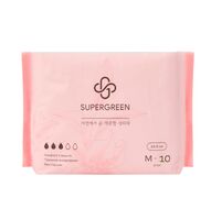Гигиенические прокладки "Supergreen M" (10 шт.)