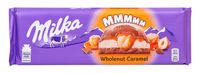 Шоколад молочный "Milka. Цельный фундук и карамель" (300 г)