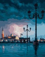 Картина по номерам "Фонари Венеции" (400х500 мм)