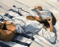 Картина по номерам "Эстетика пляжного отдыха" (400х500 мм)