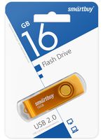USB Flash Drive 16Gb SmartBuy Twist Yellow (SB016GB2TWY)