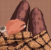 Картина по номерам "Завершенный образ" (200х200 мм)