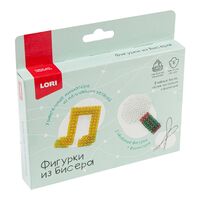 Набор для бисероплетения "Брелоки: нота, микрофон"