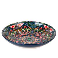 Тарелка фарфоровая "Arabesque" (210х210х45 мм; синий)