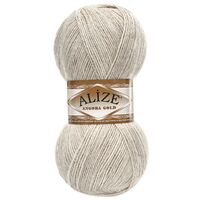 Пряжа "Angora Gold №152" (100 г; 550 м; бежевый меланж)