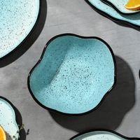 Миска-салатник керамический "Неровный край. Синий" (170 мм; 06,л)
