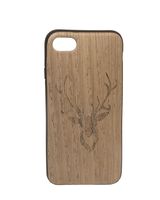 Чехол Case Wood для iPhone SE 2020/2022 (эбен/серый олень)
