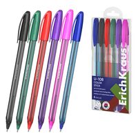 Набор ручек шариковых цветных "U-108 Stick Color" (1 мм; 6 шт.)