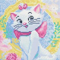 Алмазная вышивка-мозаика "Кошечка Мэри" (200х200 мм)