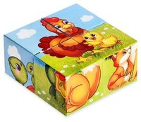 Кубики картонные "Мамы и дети" (4 шт.)