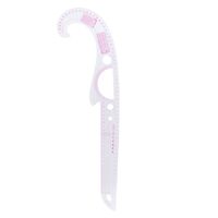 Лекало портновское метрическое рыбка пройма (52х13 см)