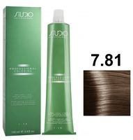Крем-краска для волос "С экстрактом женьшеня и рисовыми протеинами" тон: 7.81, коричнево-пепельный блонд