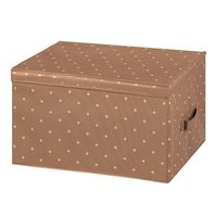 Коробка складная с крышкой "Шоколадный горошек" (50х40х30 см)