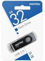 USB Flash Drive 32Gb SmartBuy Twist Black (SB032GB2TWK)