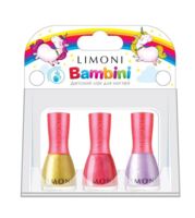 Набор детских лаков для ногтей "Bambini №18" (3 цвета)