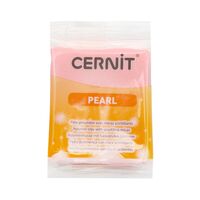 Глина полимерная запекаемая "Cernit Pearl" (розовый; 56 г)