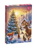 Пазл "Снежная сказка в лесу" (500 элементов)