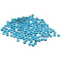 Стразы термоклеевые для рукоделия (2 мм; 150 шт.; голубой)