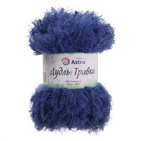 Пряжа "Дудль Травка №02" (200 г; 20 м; синий)