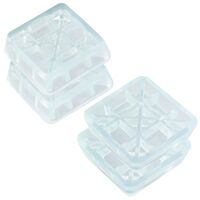 Антивибрационные подставки для стиральных машин и холодильников "Квадрат" (6х6х2 см; прозрачный)