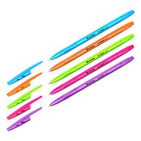 Набор ручек шариковых синих "Tribase Neon" (4 шт.)