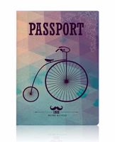 Обложка для паспорта "Miusli retro bicycle"