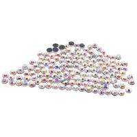 Стразы термоклеевые для рукоделия (2 мм; 150 шт.; голубой голографический)