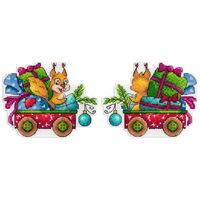 Набор для вышивания на пластиковой канве "Белка-затейница" (90х120 мм)