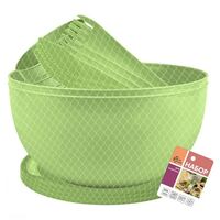 Набор посуды для пикника "Plast Team" (14 предметов; салатовый)