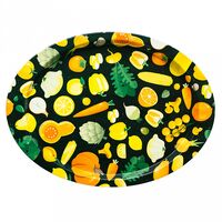 Поднос металлический "Тыква" (490х385х24 мм)