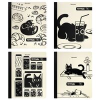 Тетрадь общая в клетку "Кот-Непоседа" (96 листов)